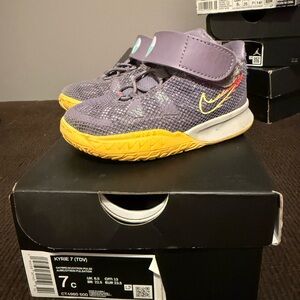 Nike Kids Kyrie 7 Purple Yellow Sneakers